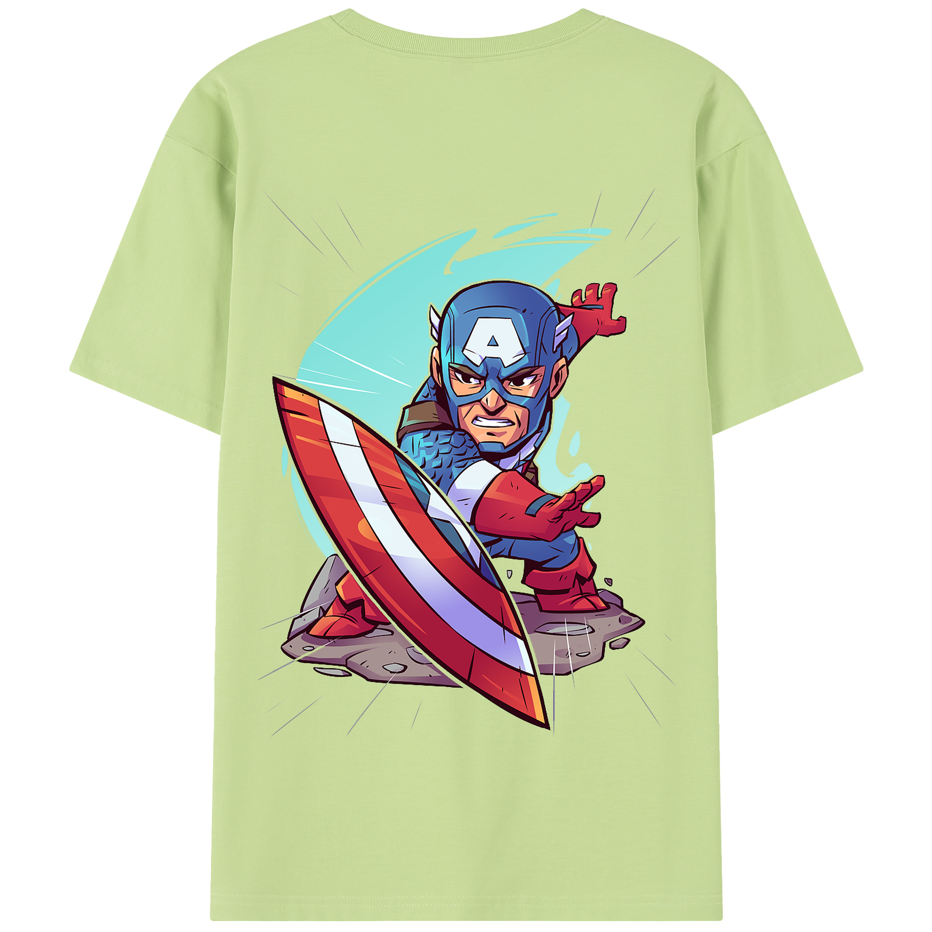 （画像用） アベンジャーズ The Avengers 綿100％半袖Tシャツ（背面プリント）